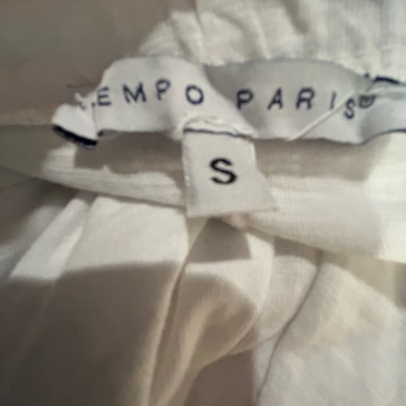 Tempo Paris Cotton Skirt in White, Size S - Picture 5 of 6